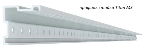 Стеллаж металлический Титан МС-750 3000x700x800/2