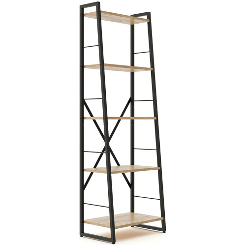 Стеллаж GUTTA 1510х500х320 Л-образный (5 полок) черный/эвок